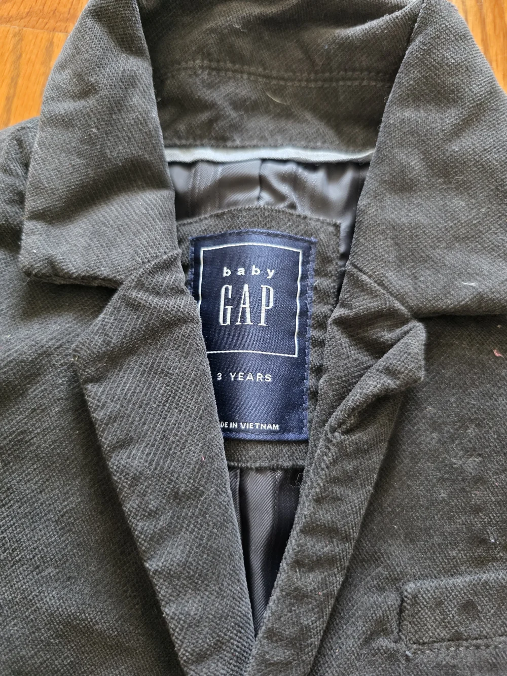 GAP Boys' Black Pea Coat Blazer